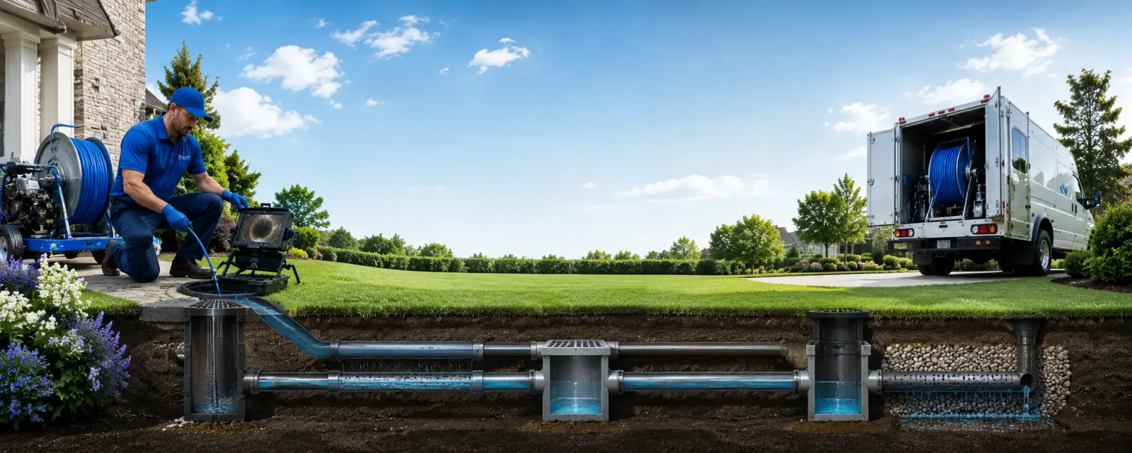 Outdoor drain cleaning information for Shelburne, VT